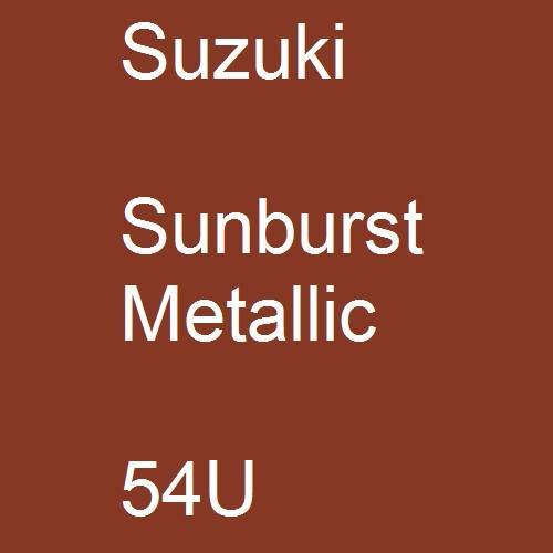 Suzuki, Sunburst Metallic, 54U.